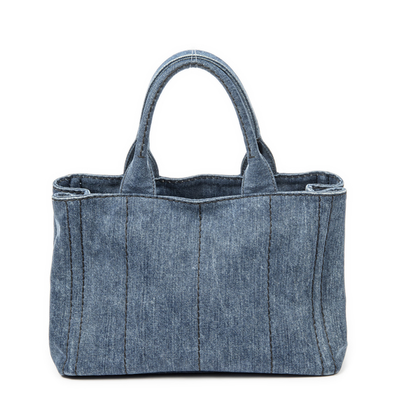 Prada Small Canapa Tote - Picture 5 of 9